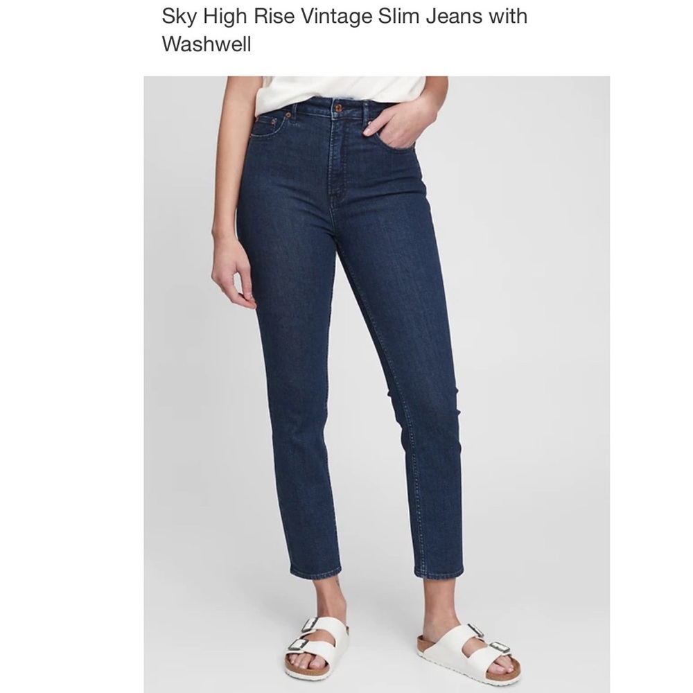 Sky High Vintage Slim Jeans with Washwell